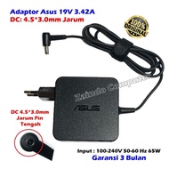 ORIGINAL ASUS ADAPTOR 19V 3.42A 65W 4.5*3.0MM NEEDLE B1400 P1440 P1440U L1500 X755J PU450C PRO451L P