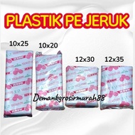 Orange PE Plastic Size 10x20, 10x25, 12x30, 15x35 - Plastic Plastic Bag