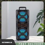 [cozyroomss.sg] BT Speaker Portable Speaker Support USB/TF/AUX/FM/BT/MIC Wireless Stereo Speaker