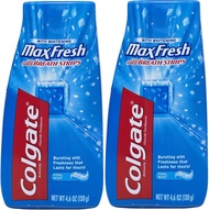 Max Fresh Liquid Toothpaste with Mini Breath Strips, Cool Mint, 4.6 oz (Packaging May Vary) (Pack of