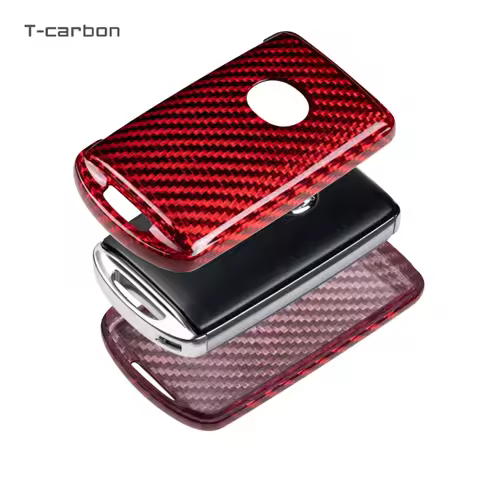 T-carbon Carbon Fiber Car Key Case Cover Fit For Mazda 3 Alexa CX-30 CX30 CX5 CX-5 CX8 CX9 CX4 Key F