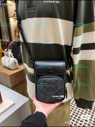 COACH 手袋 銀包 背囊 禮物 【新品】COACH蔻馳CH710 CH688男士經典標志LEE斜挎包牛21