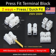 2way 3 way 4way 12way 1 to 2 way PVC Auto Wire Connector, Press Fit, Terminal Block, Wayar Connector