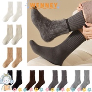 WEY Snow Terry Socks EU38-44 Thick Plush Elastic Thermal Men's Winter