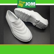 【Jom Mart】Bowling 779 Men Rubber White Shoes <>Kasut Getah Putih Kampung Addidas