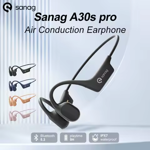 Sanag A30S Pro Air Conduction Wireless Bluetooth 5.3 Earphone Open Ear 360° Panoramic Sound Headphon