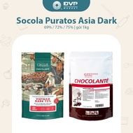 Puratos Chocolate Black Button Asia Dark 69% / 72% / 75% 1Kg