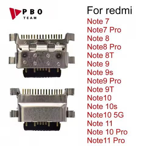 10-100Pcs USB Jack Charging Socket Port Plug Dock Charger Connector For Xiaomi Redmi Note 7 8 8T 9 9