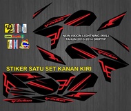 STIKER STRIPING DECAL NEW VIXION LIGHTNING (NVL) TH 2013-2014 GRAFIS DRIPTIP