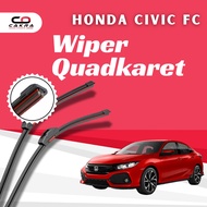 Quad Blade Wiper 4 Rubber 1 SET 2PCS RightKiri for Honda Civic FC W601 Car