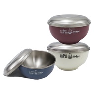 Doudou 316 Stainless Steel Insulated Bowl-Stainless Lid-14cm (Dinner Bowl)