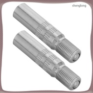 2 Pcs Motorcycle Tire Stem Extension Car Valve Extenders 3.90X0.80X0.80CM Silver