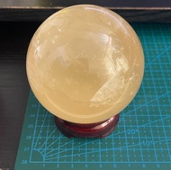 [風水擺設] 黃水晶球(直徑8cm) 財富之石