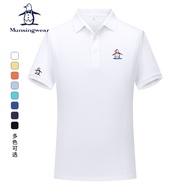 Men's Women's Printed Munsingwear Short-Sleeved T-Shirt Sports Polo Shirt 444