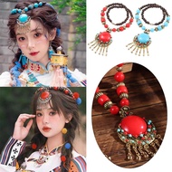 CLEIGHTEENCY Bohemian Necklace, Vintage Gifts Bohemian Pendant Necklace, Fashion Jewellery Alloy Tur