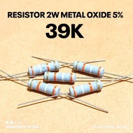 (5 PCS) 2W 2WATT 39K 3.9K KILO CF 5% ROHS RESISTORS