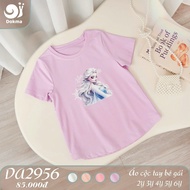 Áo cộc tay/ áo cánh tiên bé gái cotton Dokma (2-6T) (DA1016 - DA2141 - DA2956)