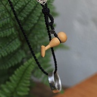 壹染指原創手工 | 999純銀戒指 | 黃楊木葫蘆 | 編繩項鏈