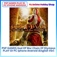 【PSP GAMES MAIN DI PC Iphone Android phone 】PSP Game God Of War Chain of Olympus God Battle phone ga
