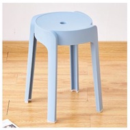 可疊放圓凳塑膠凳【淺藍旋風凳】#H038099073
