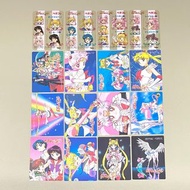 美少女戰士 迷你貼紙卡 Twin Character SS1 全套16張 暗白 連透明咭 送硬卡套