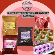 YOU YEE - Grade AAA Pineapple Paste / Blueberry Paste / Strawberry Paste 1kg- Tart Nenas HALAL (For 