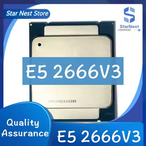 1PCS/ Xeon E5 2666 V3 2666V3 Processor SR1Y7 2.9Ghz 10 Core 135W LGA 2011-3 CPU