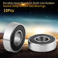 Ball Bearing Silver 6001-2RS 10 Pcs Ball Bearings Lot Cars Ships