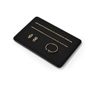 Oirlv ถาดใส่เครื่องประดับจี้สร้อยคอไมโครไฟเบอร์ PU ถาดวางจัดเก็บเครื่องประดับ P198แผ่น