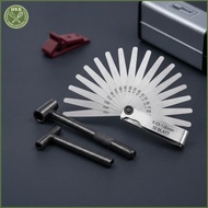 [SH] Compact Feeler Gauge Set 0.02-1.00mm Stainless Steel T-Wrench Tune Up Tool for Lawn Mower Engin