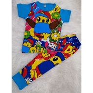 (Ready Stock) Set Pyjamas Baby Sleepsuit Baju Tidur Budak Cartoon didi and friend