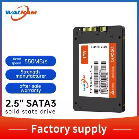 WALRAM 2.5 SATA3 SSD 512GB 256GB HHD Laptop Internal SSD 240GB 128GB 120GB Solid State Drive 1TB Har