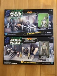 2盒 Star Wars 場景 3.75 POTF Diorama 白兵 Stormtrooper Han Solo 