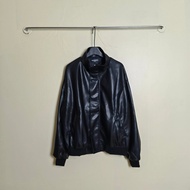 Top Version BLCG Paris Home LOGO LOGO Embroidered Eco-Friendly Leather Jacket Stand Collar Bomber Ja