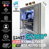 Custom Gaming PC Desktop Computer - Ryzen 5 7500F + RTX 4070 Super 4070S 12GB