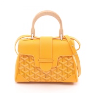 [มือสอง] กระเป๋าถือ Goyard GOYARD Saigon Mini รุ่น SAIGONMINTY08CL08P สีเหลือง ทำจากผ้าแคนวาสเคลือบ 