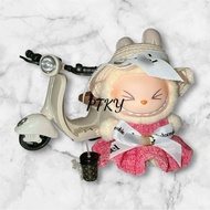 Evening dress models with hats for Labubu 17cm