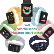 【Hot Sale】Y68 Smart Watch For Android/IOS Sports Watch Blood Pressure Heart Rate Fitness smart band 