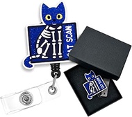 Cusrtyh, Cat Scan Funny Orthopedics Nursing Retractable Badge Reel with Alligator Clip, Gift for CT 