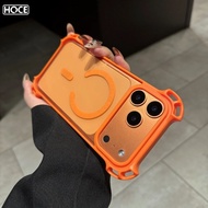 HOCE Drone Airbag Anti-fall Clear Magnetic Phone Case for IPhone 17 16 15 14 13 12 11 Pro Max Wirele
