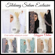 Telekung Sulam Vietnam Terbaru Cotton Silk/Telekung Raya/Kain Solat/ Telekung Sulam Viral 2024/Telek