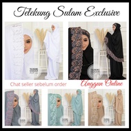 Telekung Sulam Vietnam Terbaru Cotton Silk/Telekung Raya/Kain Solat/ Telekung Sulam Viral 2022/Telek