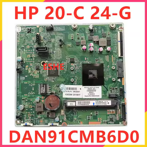 845615-001 845615-501 845615-601 For HP 20-C 24-G 20-C028 20-C000NA Motherboard DAN91CMB6D0 With E2-