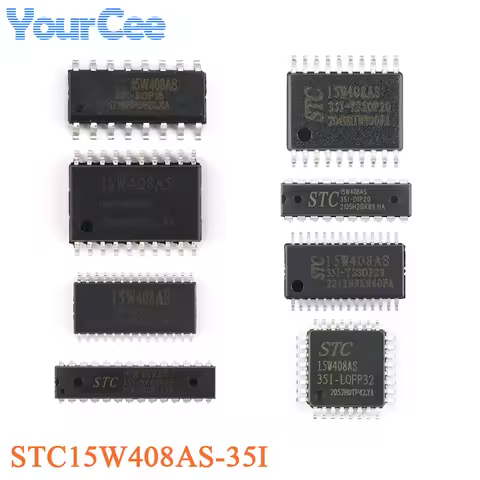 5PCS/1PC STC15W408AS MCU STC15W408AS-35I SKDIP28 SOP16 SOP20 SOP28 TSSOP20 DIP20G TSSOP28 DIP28 LQFP