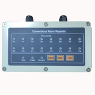 Repeater Conventional Remote Fire Alarm Annunciator Panel 16zones display repeater panel for alarm s