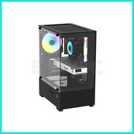 ❐  ☑  ◐ ♞,♘,♙RAKK MASID MATX Tempered Gaming Case Black or White PC Cases