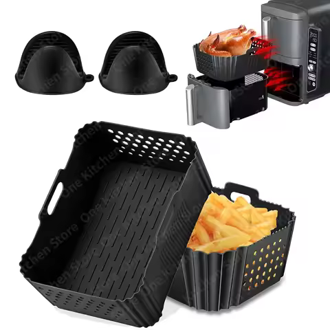 Silicone Mold for Ninja Double Stack SL400 SL401 9.5L Hot Air Fryer Accessories Ninja Airfryer Inser