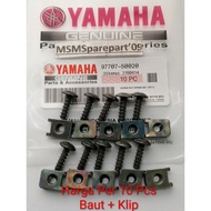 10 PCS BODY CLIP BOLT JUPITER Z MX VEGA MIO FINO XEON ROUGH THREAD 5X16 YAMAHA CODE 97707-50020