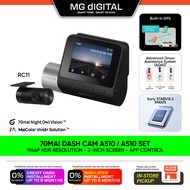 70MAI A510 Dash Cam Dual Vision Car Recorder (Front + Rear) with GPS ADAS 1944p HDR