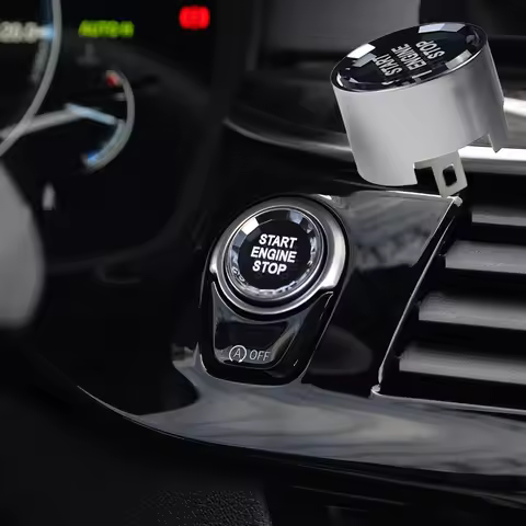 Engine Power Ignition Start Stop Button Car Engine Start Stop Button Switch Cover Cap for F10 F11 G3